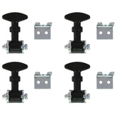 Buyers Products WJ2024 mini easy grip hood catch close-up, durable weather-resistant rubber.