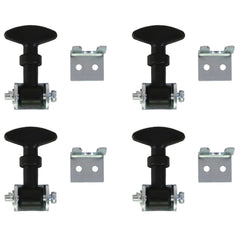 Buyers Products WJ2024 mini easy grip hood catch close-up, durable weather-resistant rubber.