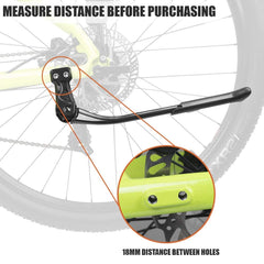 BV bike kickstand non-slip foot keeps base steady on soft ground