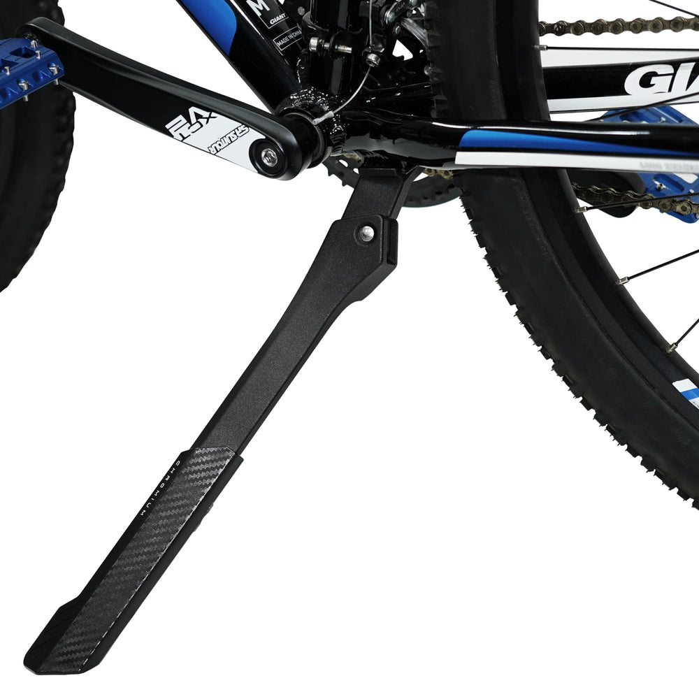 BV Chromium adjustable kickstand with concealed latch for quick height changes.
