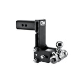 B&W Tow & Stow adjustable ball mount assembly for quick height tuning