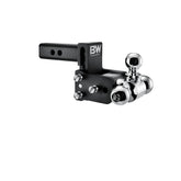 B&W Tow & Stow adjustable ball mount height adjustment enables level towing
