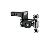 B&W Tow & Stow ball mount setup showing height adjust.