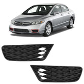 BXZ front bumper outer grille for 2009-2011 Civic with enhanced front-end look