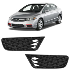 BXZ front bumper outer grille for 2009-2011 Civic with enhanced front-end look