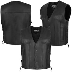 BYKR outer-shell black biker style for everyday rides.
