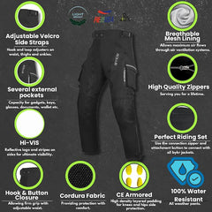BYKR pants reflective accents boost visibility in low light