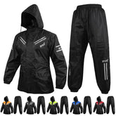 BYKR waterproof rain jacket front view highlights high visibility for night rides