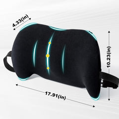 BYMECOST memory foam close-up shows high-density contours for lasting back support.