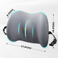 BYMECOST memory foam seat cushion contours to the waist for steady posture