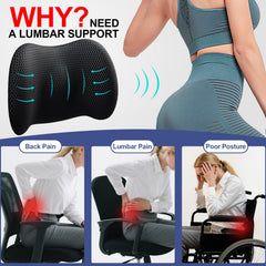 BYMECOST wheelchair back support pillow provides comforting lumbar relief during daily transfers
