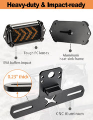 BystralX flowing-arrow indicators catch attention on the road.