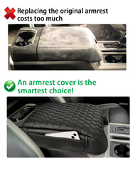 BystralX center console cover in scratch-resistant PU leather protects the lid from scratches.