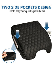 BystralX thickened console cover highlighting 1.2-inch padding for improved support.