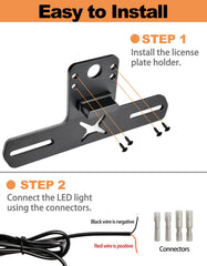 BystralX CNC aluminum license plate holder keeps mounting secure