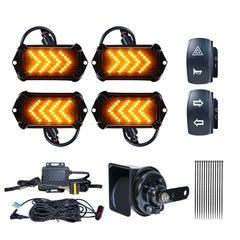 BystralX UTV turn signal kit with bright 144 LED beads for daytime visibility.