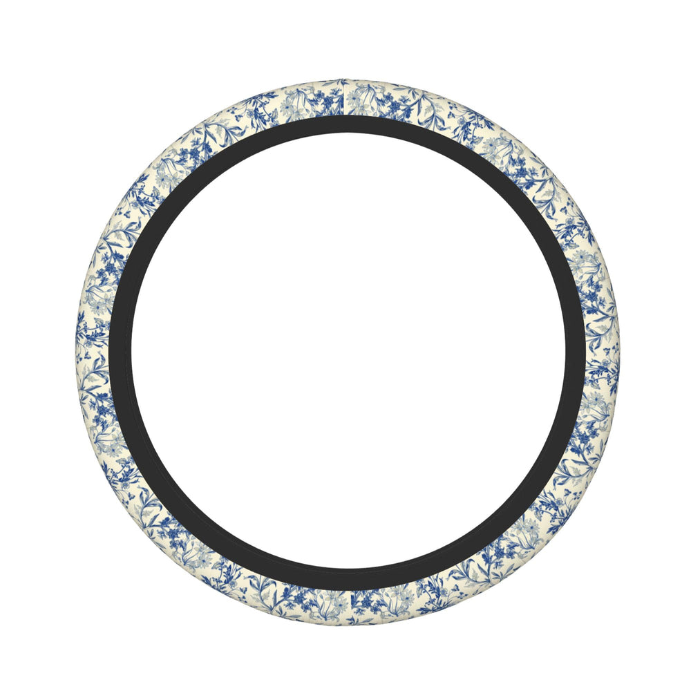 BzcjLyhbZ Floral Cute Steering Wheel Cover neoprene texture delivers soft, durable handling.