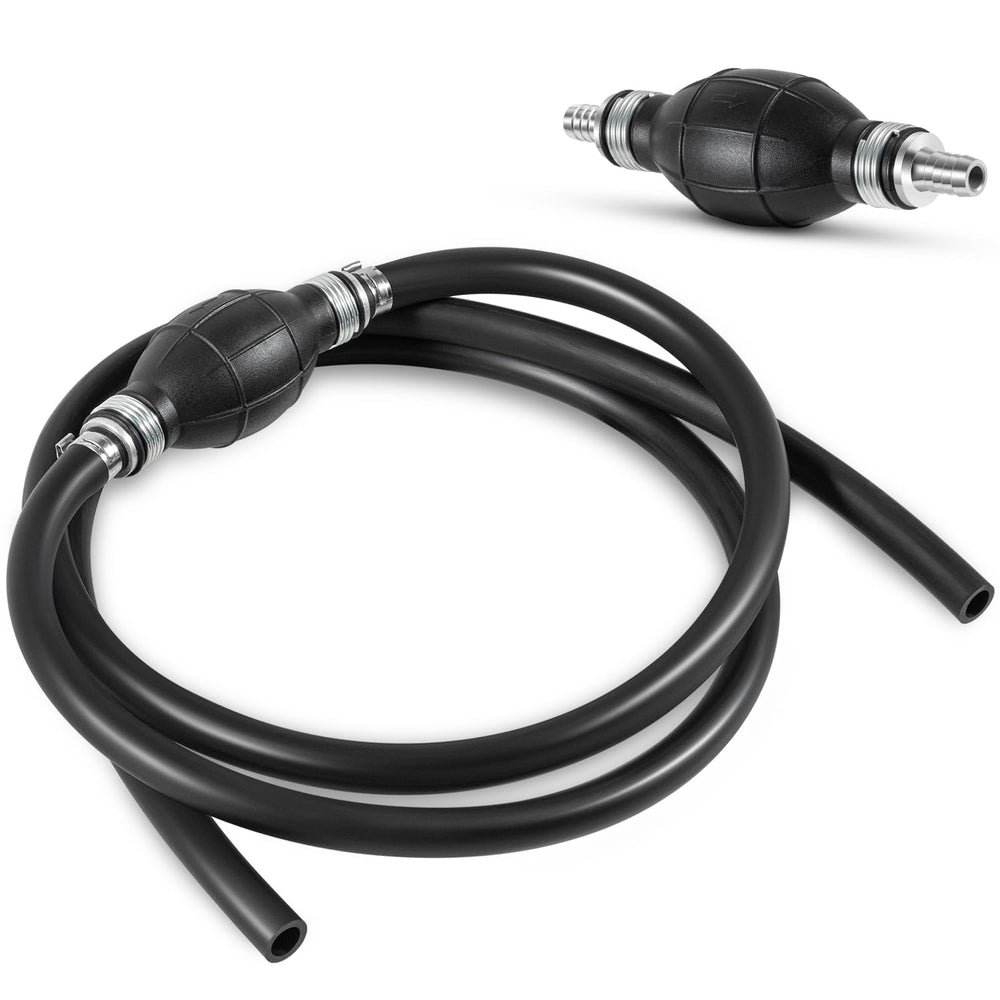 Bzcovac 38-inch fuel line assembly shown for marine use with secure six-foot hose.