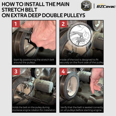 Bzcovac 59350 supports Ford 3-5L EcoBoost and 3-7L engines with secure alignment.