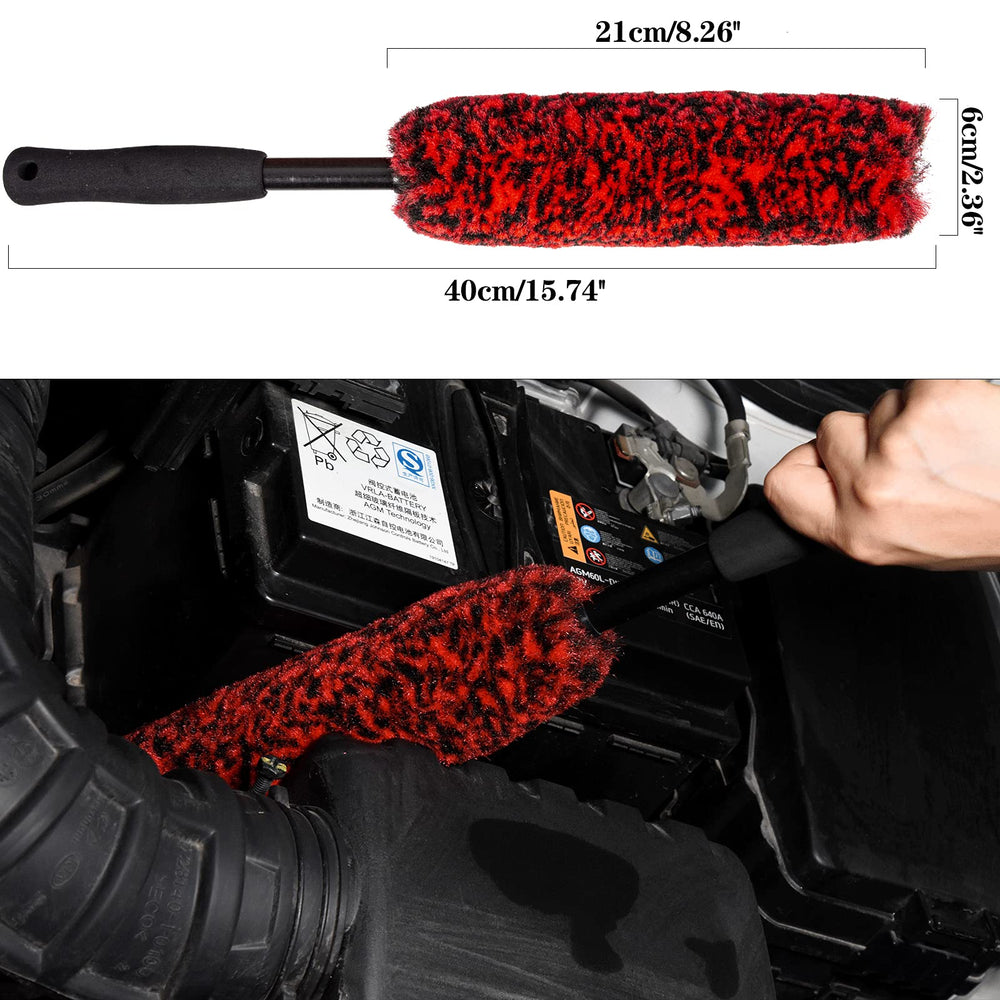 Bzczh wheel brush with soft dense fibers ready to lift dirt.