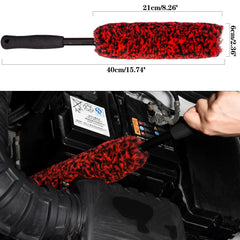 Bzczh wheel brush with soft dense fibers ready to lift dirt.