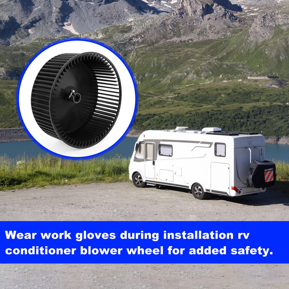 BZTT installation guide image shows quick, safe blower wheel replacement.