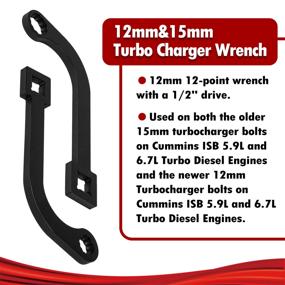 Bzumperyz hardened steel turbo wrench closeup showing durable construction for tough engine work.