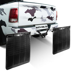 BZVQLO 00108-2 hitch mud flap assembly protects your vehicle from road debris.