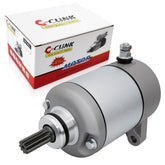 C CLINK starter motor for Honda Rancher 350 front view shows compact design for quick fit.
