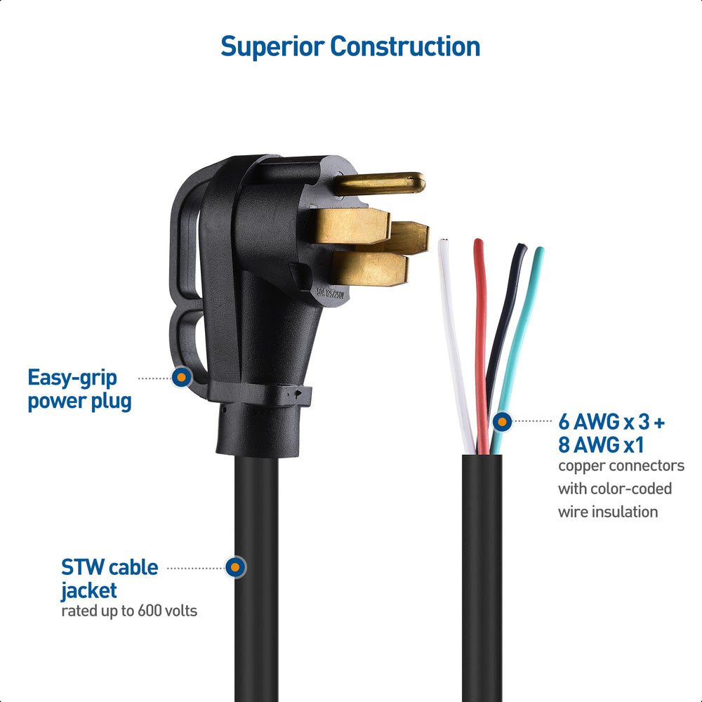 Cable Matters weather-resistant RV cord suitable for outdoor use