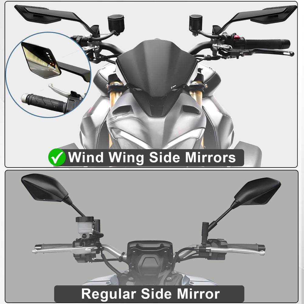 Caboriallan aluminum shell motorcycle mirror highlighting durability and weather resistance.
