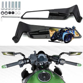 Caboriallan rearview mirror wing closed for stealth style and reduced drag.