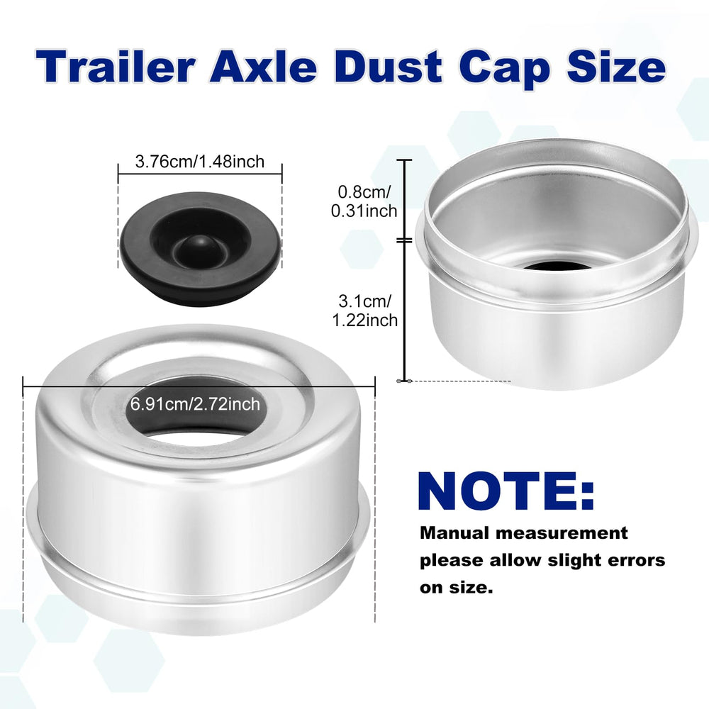 CAETOUNG rubber plug included with hub cap for seal maintenance