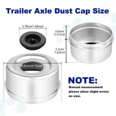 CAETOUNG rubber plug included with hub cap for seal maintenance