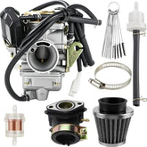 CAFEZAYO PD24J carburetor with intake improves throttle response for 150cc GY6 engines.