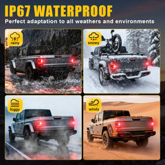 CAFOPAR DOT LED tail light easy installation with factory halogen compatibility.
