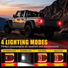 CAFOPAR DOT LED tail light rear brake glow enhances safety and signaling clarity.