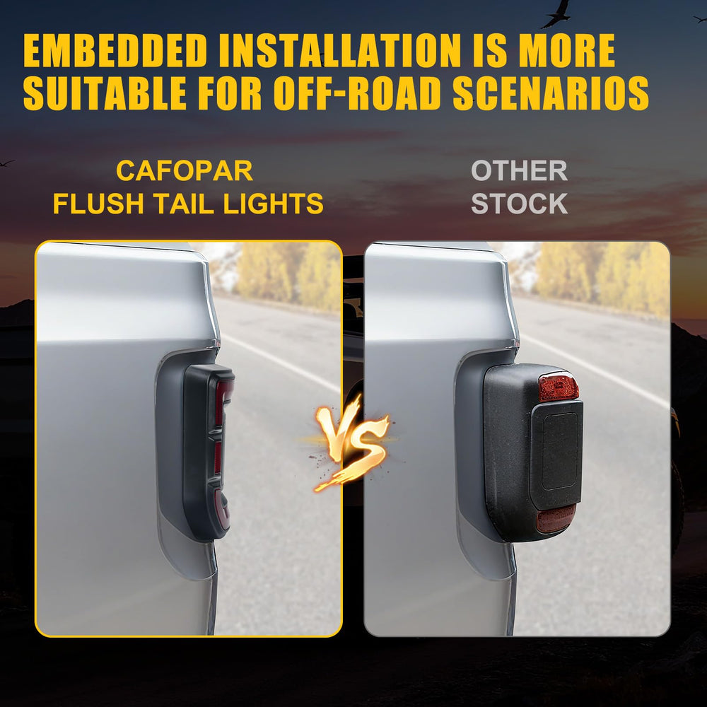 CAFOPAR DOT LED tail light sequential turn signal adds modern, noticeable signaling.