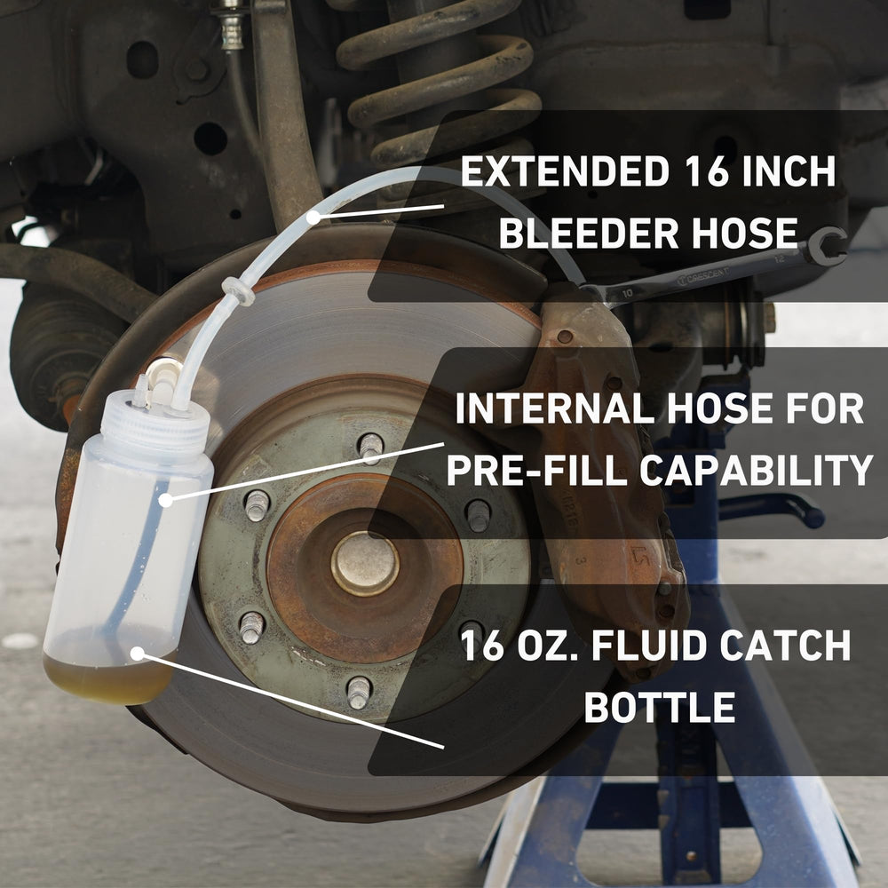 Clear step-by-step instructions support DIY users during brake bleeding.