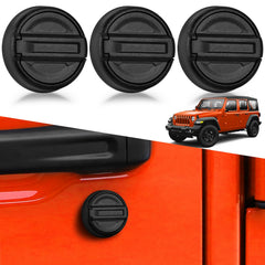 CALBEAU keyhole cover for Jeep Wrangler JK front keyhole with magnetic hold protects from rain