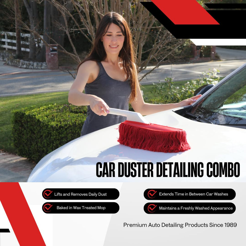 California Car Duster interior duster cleanly dusting the dashboard area