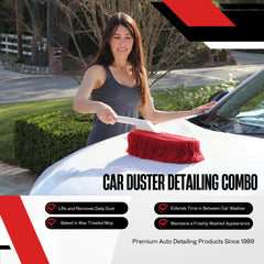 California Car Duster interior duster cleanly dusting the dashboard area