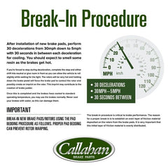 Callahan BRAKE PARTS noise-damping shims boost cabin comfort