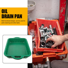 Lightweight CALLARON pan is easy to carry around the shop.