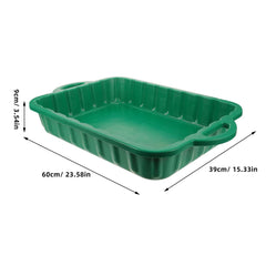CALLARON oil drain pan collects waste oil with leakproof design.