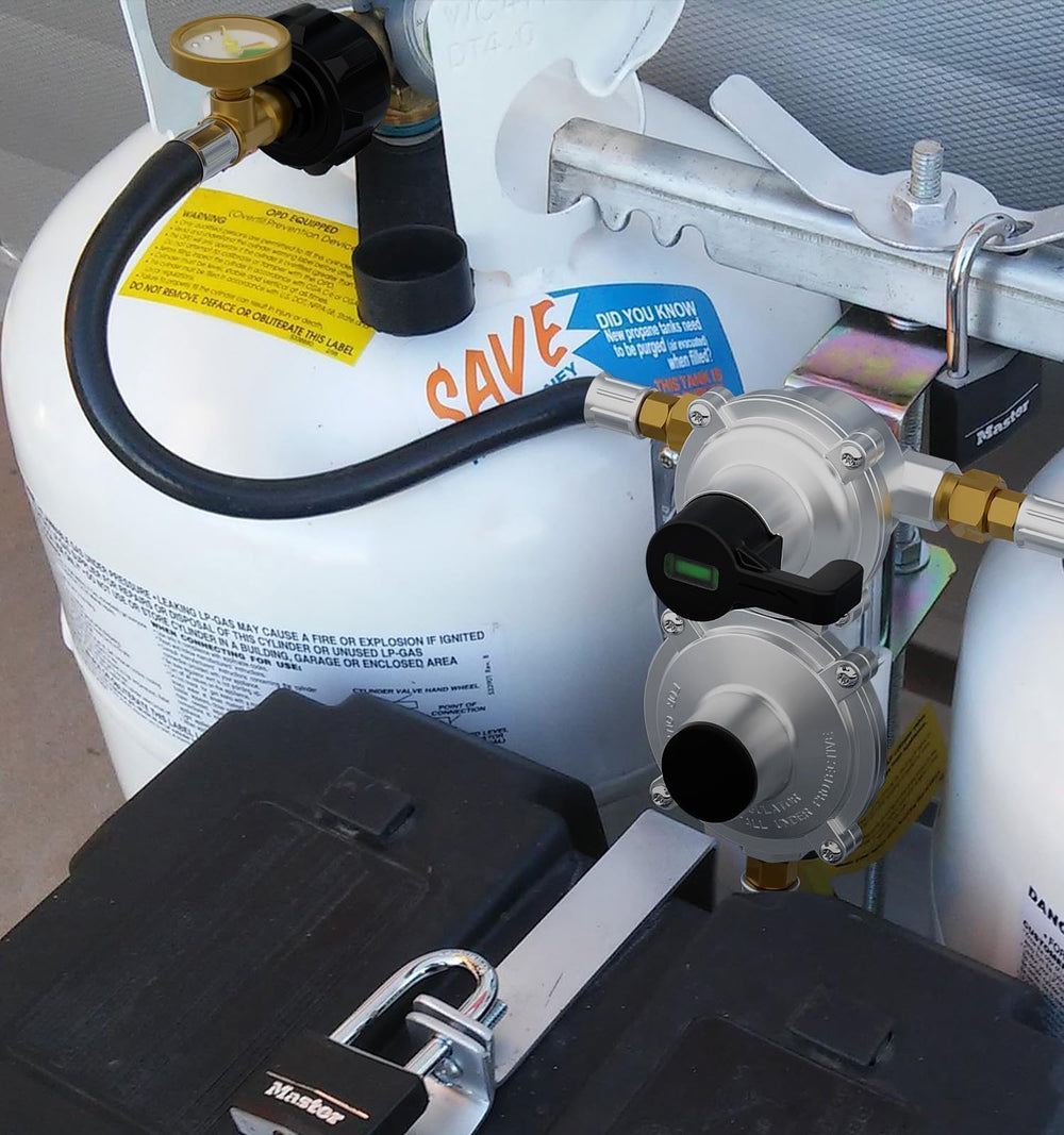 CALPOSE complete propane regulator kit supports RV setups with easy replacements