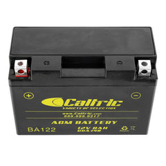 Caltric 12V 8Ah AGM battery delivering strong cold-cranking for ATVs.