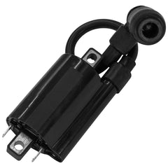 Caltric ignition coil AM120732 front view, reliable replacement for John Deere tractors.
