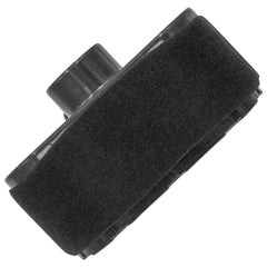 Caltric MIU12555 air filter dimensions shown for correct replacement fit.