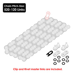 Caltric red O-ring drive chain rear sprocket for Honda TRX improves longevity and performance.